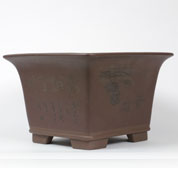 Vaso Cermica Bonsai - Quadrado -  C.40 x A.27,5cm